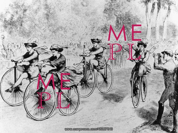 : Bicycle race in Paris, 1869 : Bicycle race in Paris, 1869