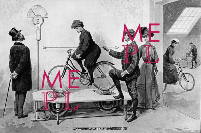 : Bicycle trainer, around 1900 : Bicycle trainer, around 1900