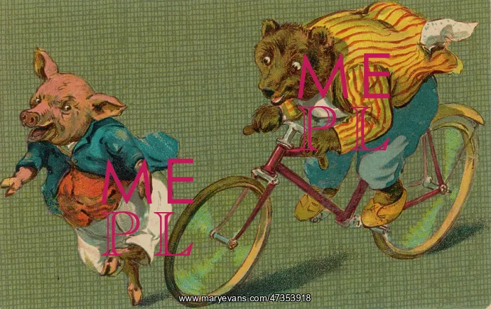  : BICYCLING BEAR AND PIG