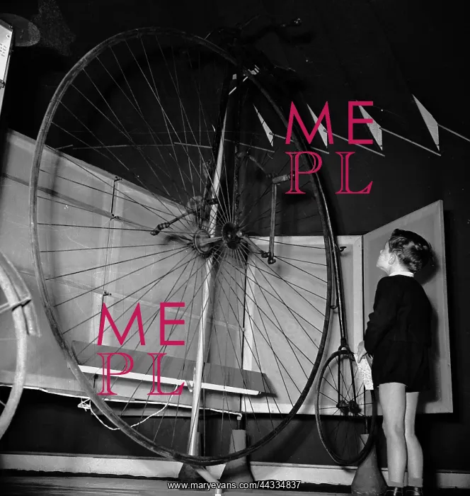  : Bicyclist on display at the