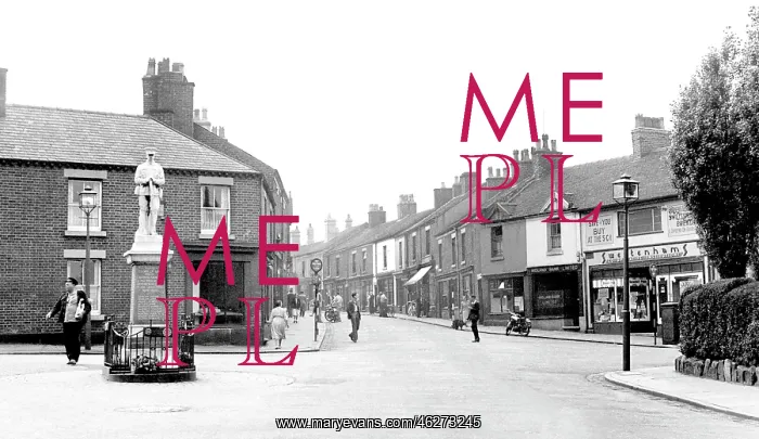  : Biddulph, High Street and War Memorial c1955