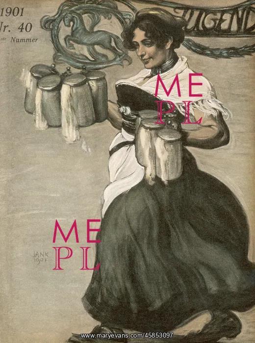 : BIERKELLER WAITRESS 1901 : BIERKELLER WAITRESS 1901