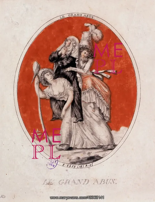 : The Big Abuse. Engraving. Paris : The Big Abuse. Engraving. Paris