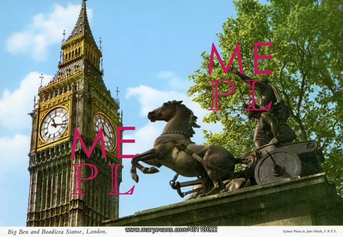  : Big Ben and Boadicea Statue, London