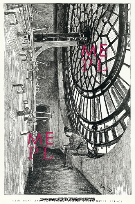 : Big Ben and the Clock Tower 1887 : Big Ben and the Clock Tower 1887