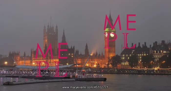 : Big Ben and Palace of Westminster in the mist : Big Ben and Palace of Westminster in the mist