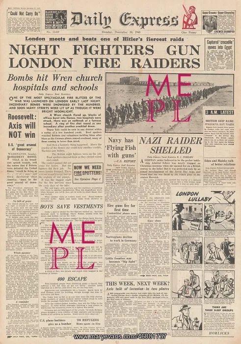 : Big bombing raid on London : Big bombing raid on London