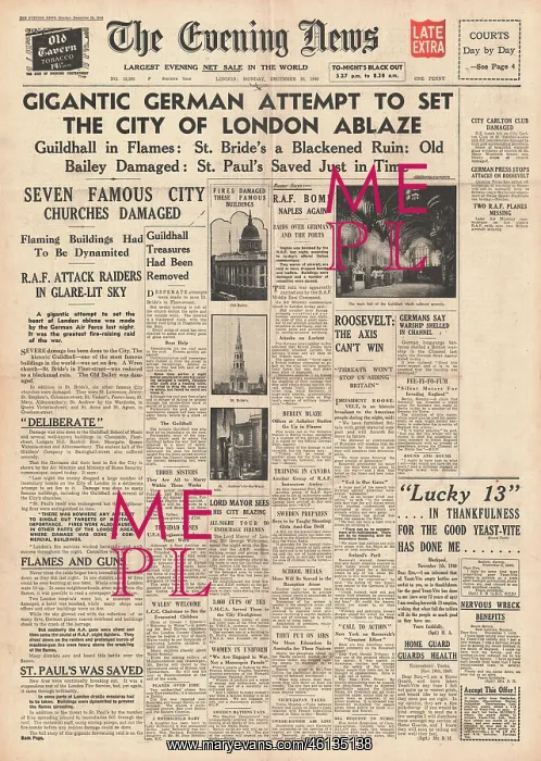 : Big bombing raid on London : Big bombing raid on London