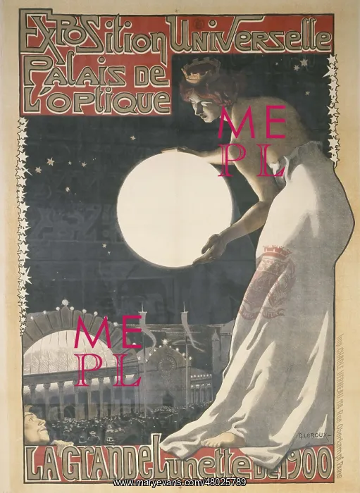 : Big telescope at the 1900 Paris World Fair : Big telescope at the 1900 Paris World Fair