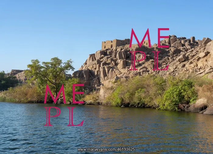 : Bigeh island, Nubia, Egypt : Bigeh island, Nubia, Egypt