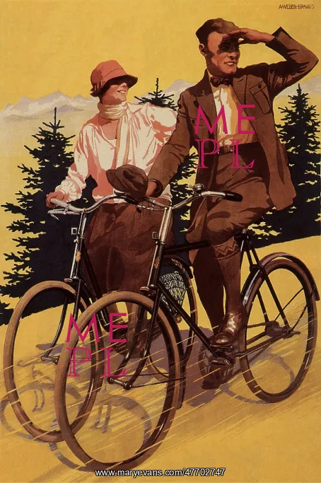  : Bike Couple with Pines