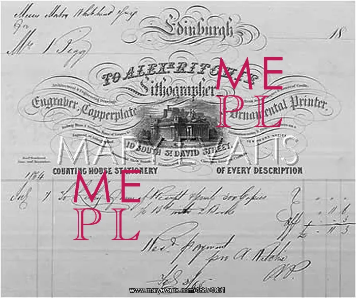 : BILL / 1864 RECEIPT, SCOT : BILL / 1864 RECEIPT, SCOT