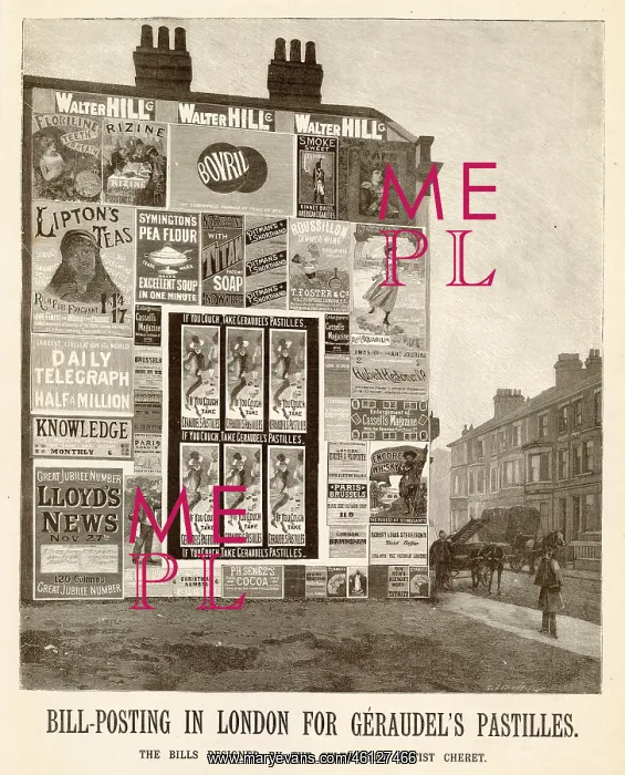 : Bill-posting in London - Cherets's posters : Bill-posting in London - Cherets's posters