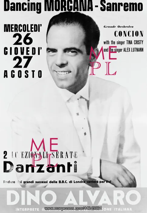: Billboard advertising two performances by : Billboard advertising two performances by