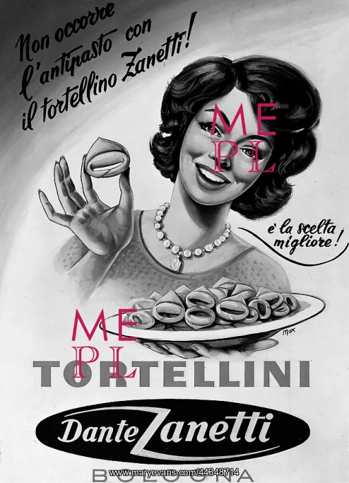 : Billboard advertising Zanetti tortellini, produced : Billboard advertising Zanetti tortellini, produced