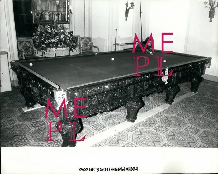 : Billiard table to be sold at Christie's : Billiard table to be sold at Christie's