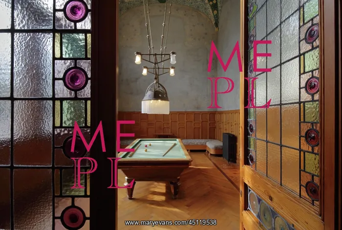  : Billiards room, Institut Pere Mata, Reus, Catalonia, Spain