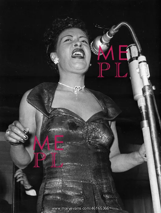 : Billie Holiday, legendary jazz singer, in Hamburg, Germany : Billie Holiday, legendary jazz singer, in Hamburg, Germany