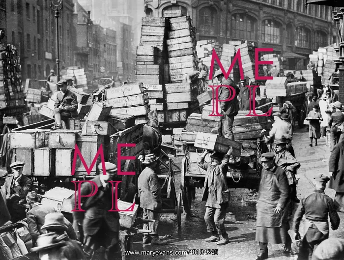 : Billingsgate Fish Market, 1926 : Billingsgate Fish Market, 1926