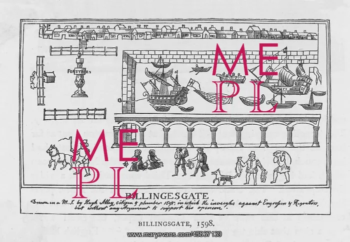 : BILLINGSGATE MARKET 1598 : BILLINGSGATE MARKET 1598
