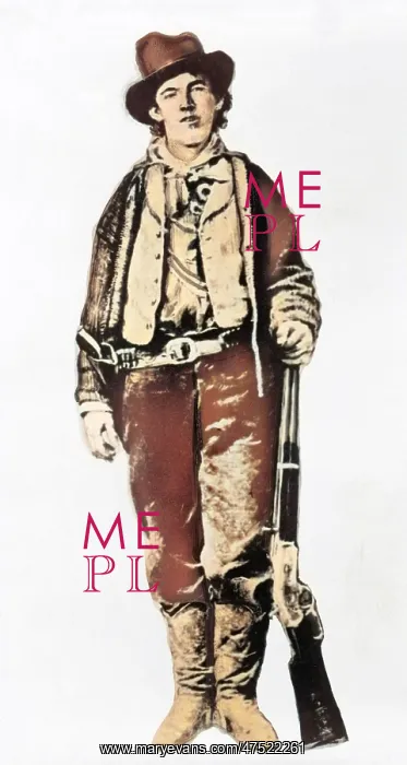 : Billy the Kid, full-length portrait, facing front : Billy the Kid, full-length portrait, facing front
