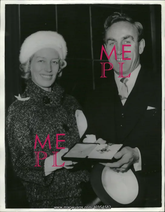 : Billy Wright, footballer, receives CBE : Billy Wright, footballer, receives CBE
