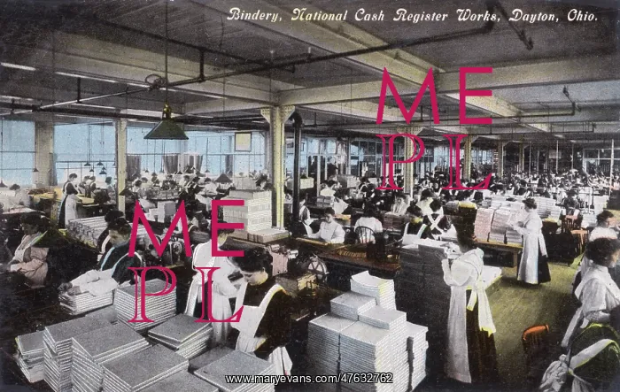 : Bindery, National Cash Register Works, Dayton, Ohio, USA : Bindery, National Cash Register Works, Dayton, Ohio, USA