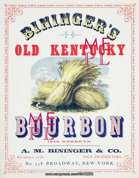 : Bininger's old Kentucky bourbon 1849 reserve : Bininger's old Kentucky bourbon 1849 reserve