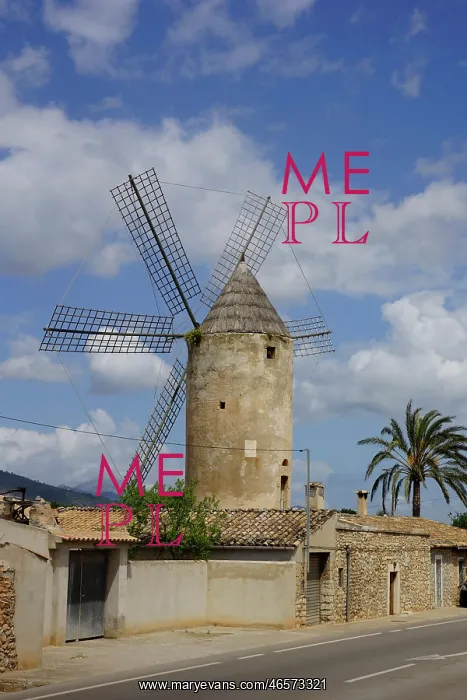 : Binissalem, Mallorca, Spain - Windmill : Binissalem, Mallorca, Spain - Windmill