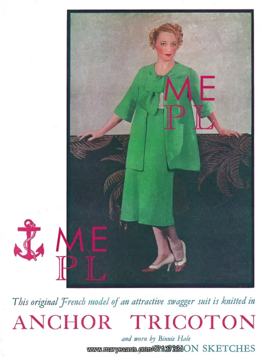 : Binnie Hale in a swagger suit : Binnie Hale in a swagger suit