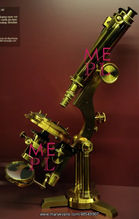  : Binocular microscope large Best'. London, around 1890
