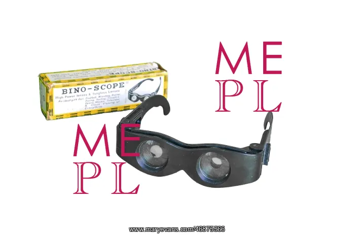 : Binoscope glasses and box : Binoscope glasses and box