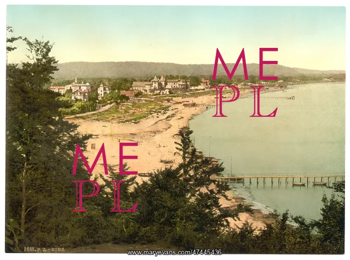 : Binz, from Utkik, Isle of Rugen, Germany : Binz, from Utkik, Isle of Rugen, Germany