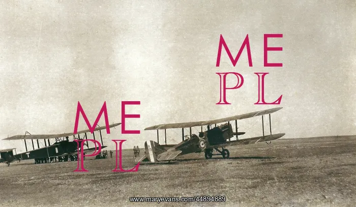 : Two biplanes in the desert, Iraq : Two biplanes in the desert, Iraq