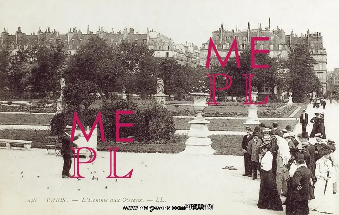 : Bird charmer of the Tuileries Gardens : Bird charmer of the Tuileries Gardens