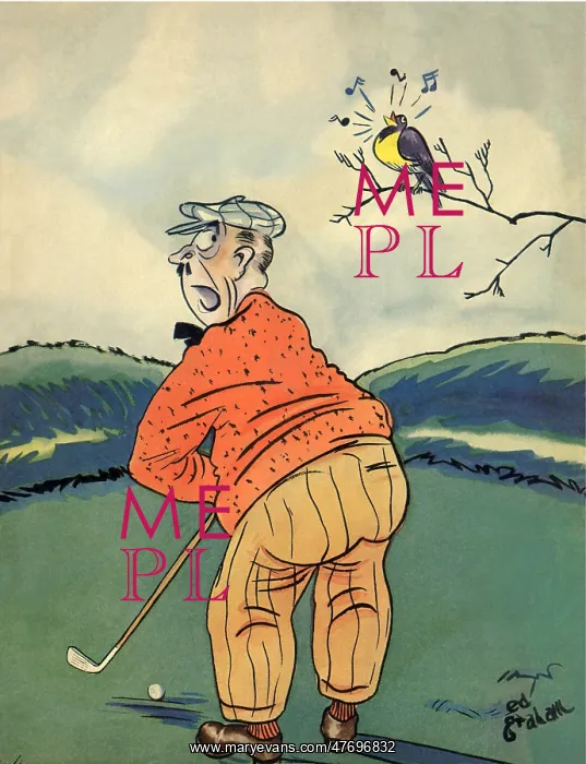 : Bird Distracts Golfer : Bird Distracts Golfer