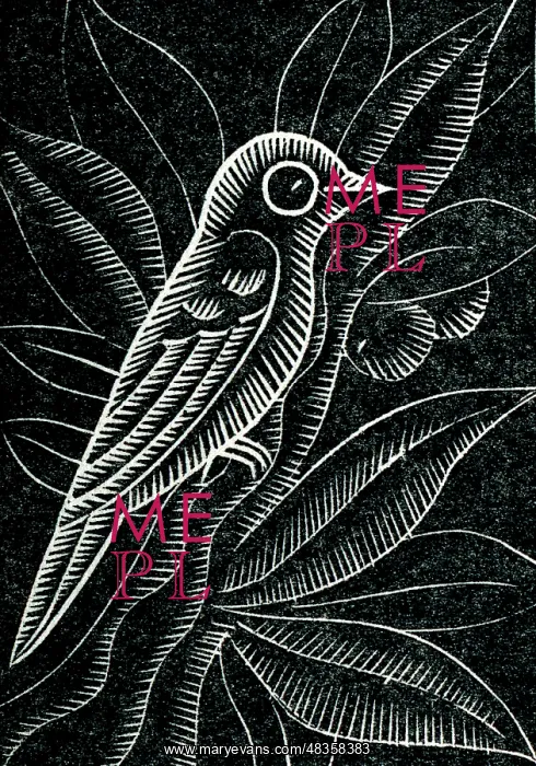  : A bird perches on a branch