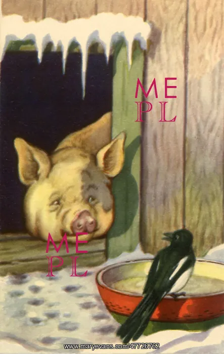  : Bird and Pig in Winter