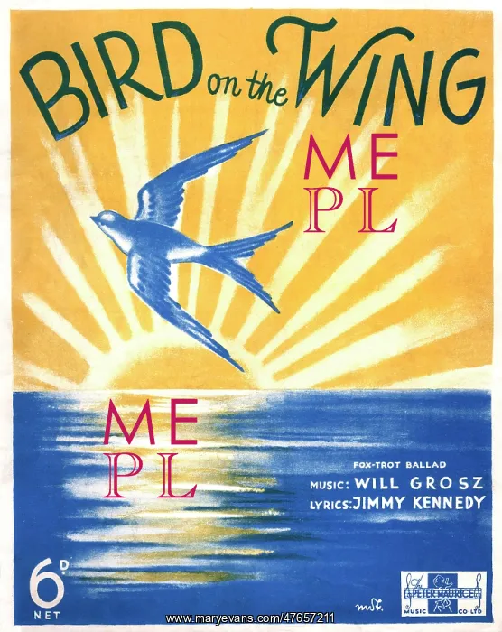 : Bird on the Wing - Music Sheet Cover : Bird on the Wing - Music Sheet Cover