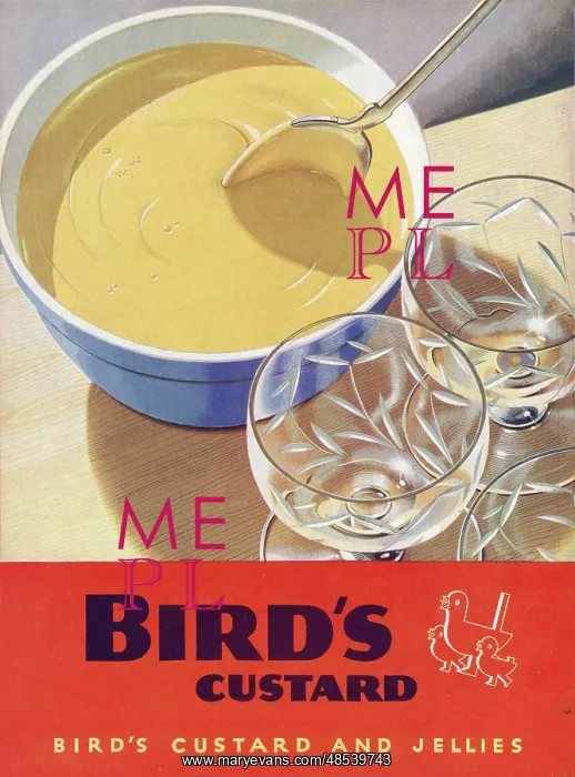: Bird's Custard advert, 1945 : Bird's Custard advert, 1945