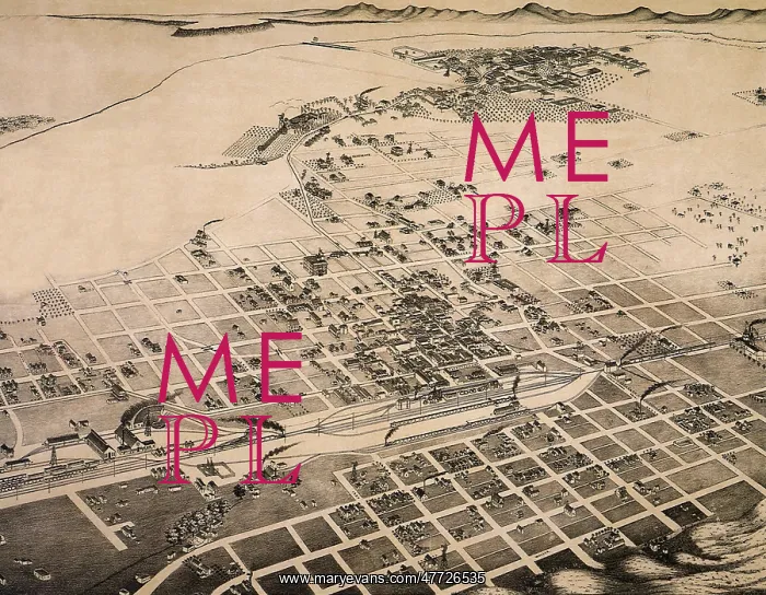 : Bird's Eye View of Albuquerque, Bernalillo 1886 : Bird's Eye View of Albuquerque, Bernalillo 1886