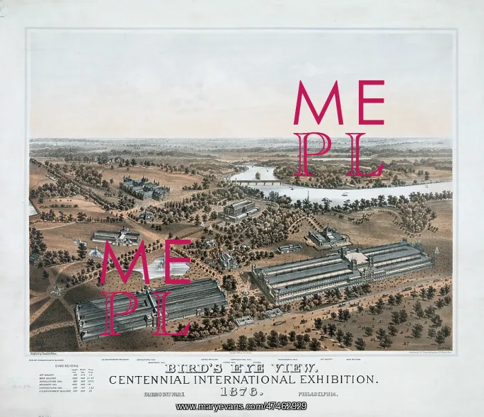 : Bird's eye view. Centennial international exhibition. 1876 : Bird's eye view. Centennial international exhibition. 1876