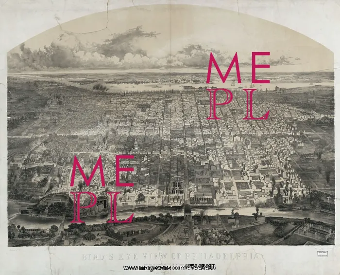 : Bird's eye view of Philadelphia : Bird's eye view of Philadelphia