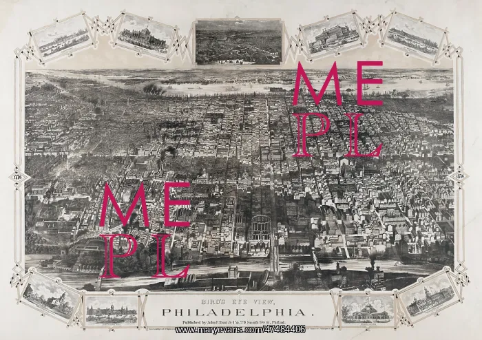 : Bird's eye view, Philadelphia : Bird's eye view, Philadelphia