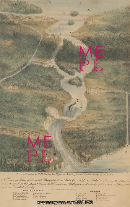 : Birds-eye view from the south, of the River : Birds-eye view from the south, of the River