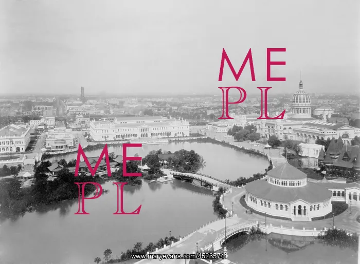 : Bird's-eye view of WORLD'S COLUMBIAN EXPOSITION, ? : Bird's-eye view of WORLD'S COLUMBIAN EXPOSITION, ?