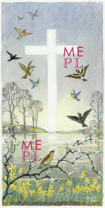 : Birds flying over a lake ' and cross in the sky : Birds flying over a lake ' and cross in the sky