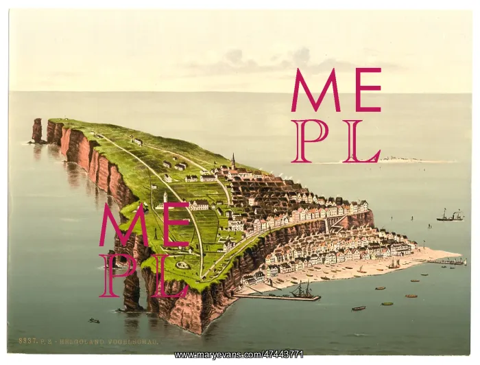 : Birdseye view, Helgoland, Germany : Birdseye view, Helgoland, Germany