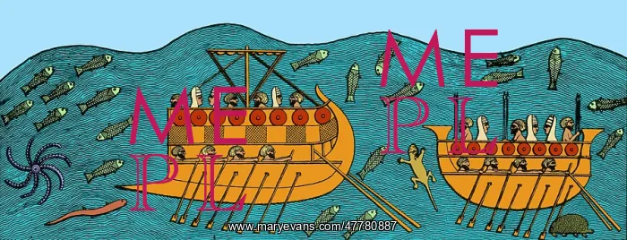 : Bireme Sailing Ships, 7th Century BC : Bireme Sailing Ships, 7th Century BC
