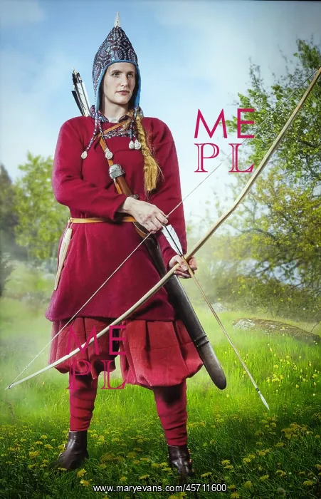 : Birka Viking Warrior, Birka Museum, Bjorko island, Sweden : Birka Viking Warrior, Birka Museum, Bjorko island, Sweden